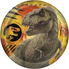 Jurassic World 3 Round 7" Dessert Plates, 8 Count