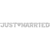 Just Married - Large Foil Letter Banner