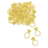 Large Gold Diamond Ring Foil Confetti, .5Oz