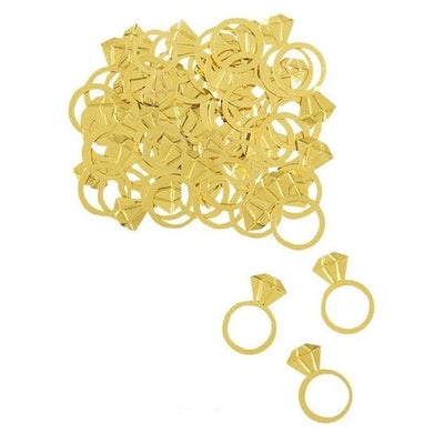 Large Gold Diamond Ring Foil Confetti, .5Oz