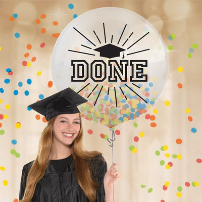 Large Grad Confetti Balloon