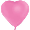 Heart Shaped Latex Balloons - Bright Pink