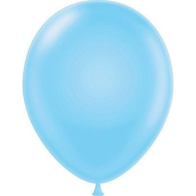 Latex Balloons High Count Bag - 17" Baby Blue Tuftex