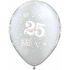 Latex Balloons High Count Bag - 25Th Anniversary Around