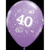 Latex Balloons High Count Bag - 40Th Birthday