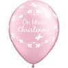 Latex Balloons High Count Bag - Christening Butterfly Pink