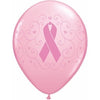 Latex Balloons High Count Bag - Pink Ribbon On Pink