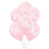 Oh Baby Pink Latex Balloons