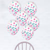 Latex Balloons W/ Confetti, 12" - Pink/Turquoise/Lavendar