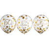Golden Age Birthday 60Th Latex Confetti Balloon