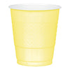 Light Yellow Plastic Cups, 12 Oz.