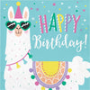 Llama Party Happy Birthday Napkins