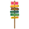 Luau DireCountional Yard Stake Sign