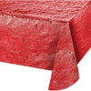 Metallic Red Tablecloth