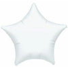 Metallic White 19" Star Foil Balloon