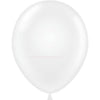 Mini Decorator 5" Tuftex Latex Balloons 50 Per Package Clear
