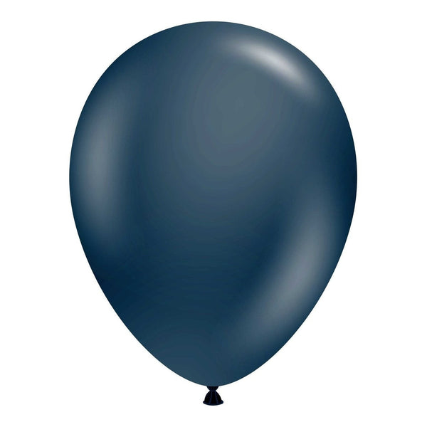Mini Decorator 5" Tuftex Latex Balloons 50 Per Package Blue Slate