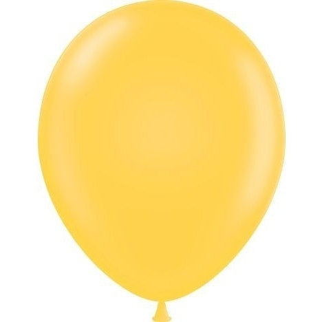 Mini Decorator 5" Tuftex Latex Balloons 50 Per Package Golden Rod