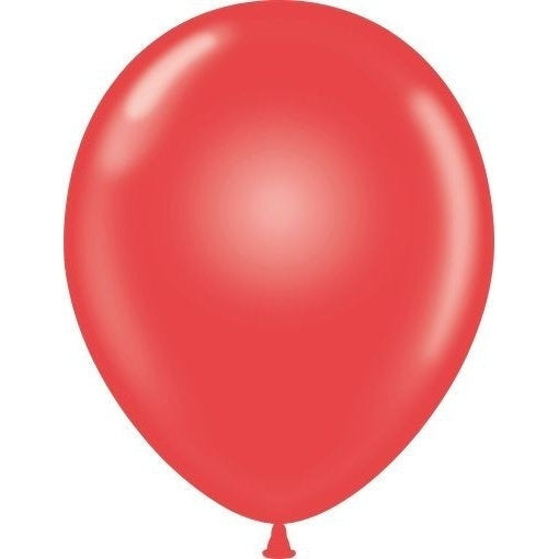 Mini Decorator 5" Tuftex Latex Balloons 50 Per Package Red