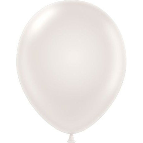 Mini Decorator 5" Tuftex Latex Balloons 50 Per Package Pearl White