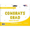 Mini Foil Balloon Banner Kit - Congrats Grad Gold