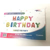 Mini Foil Balloon Banner Kit Happy Birthday Multi