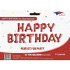 Mini Foil Balloon Banner Kit Happy Birthday Red