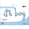 Mini Foil Balloon Banner Kit It's A Boy Blue