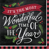 Most Wonderful Time Beverage Napkins - Mid Count