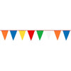 Multi Plastic Large Outdoor Pennant Banner