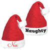 Naughty & Nice Santa Hat Set