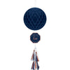 Navy Bride Honeycomb Decoration W/ Tassel Tail