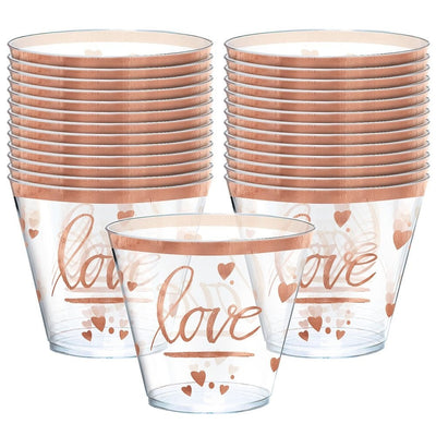 Navy Bride Hot-Stamped Plastic Tumblers, 9 Oz.