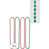 Christmas Bead Necklace Set - Red/Green