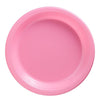 New Pink Plastic Plates, 7"