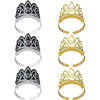 New Year's Tiaras - Black, Silver, Gold