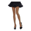 Orange/Black Striped Tights - Adult Standard