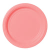 Pale Pink Value Solid Round Plates, 7"