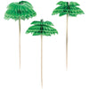 Palm Tree Honeycomb Party Picks 12 Count