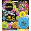 Party Time Assorted Light Up Balloons, 12 Count