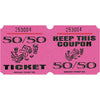 Pink 50/50 Ticket Roll - 1000 Per Roll