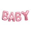 Pink Baby Foil Letter Balloon Banner Kit, 14"