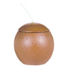 Plastic Coconut Sippy Cup With Straw 18Oz