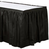 Plastic Table Skirt - Jet Black 21'