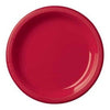 Apple Red Plastic Plates, 9"