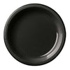 Jet Black Plastic Plates, 9"