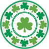 Lucky Shamrocks Round Plates, 7"