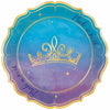 Disney Princess 7" Shaped Metallic Plates