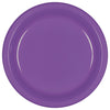 Purple Plastic Plates, 7"