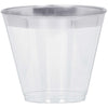 Premium Plastic Tumblers - Silver Trim